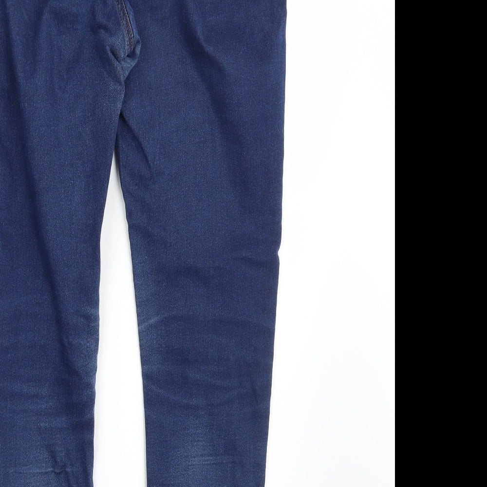 M&S Womens Blue  Denim Jegging Jeans One Size L27 in