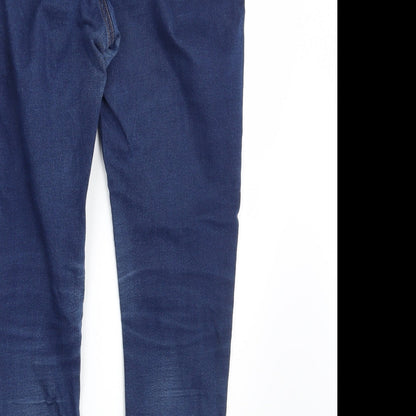 M&S Womens Blue  Denim Jegging Jeans One Size L27 in