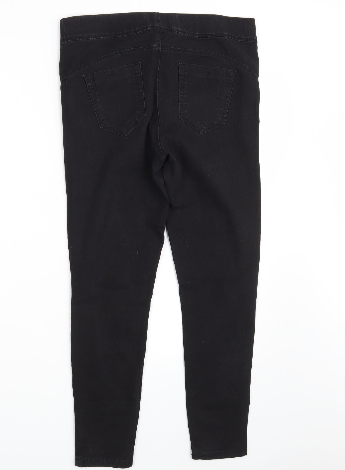 Denim Co.  Womens Black  Denim Jegging Jeans Size 12 L26 in