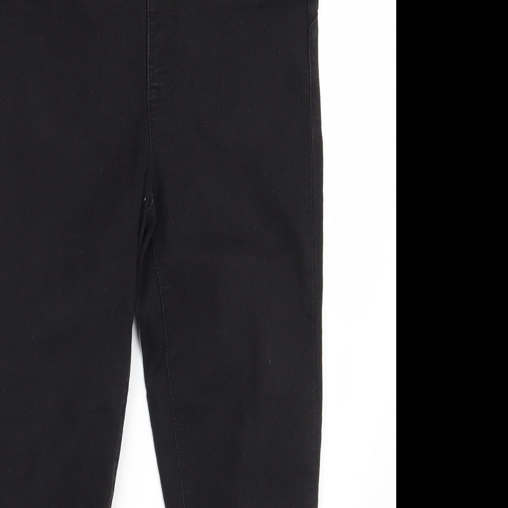 Denim Co.  Womens Black  Denim Jegging Jeans Size 12 L26 in