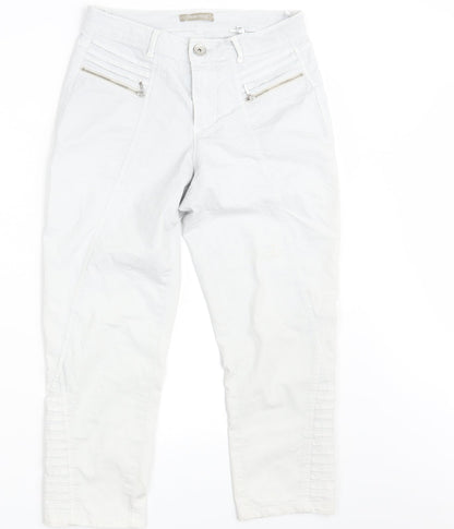 DREAM STAR Womens White  Denim Cropped Jeans Size 8 L23 in
