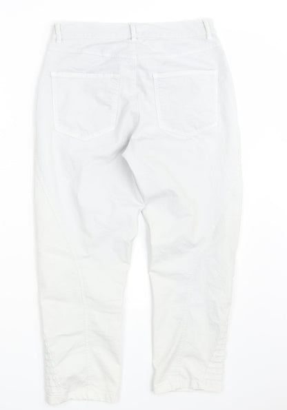 DREAM STAR Womens White  Denim Cropped Jeans Size 8 L23 in