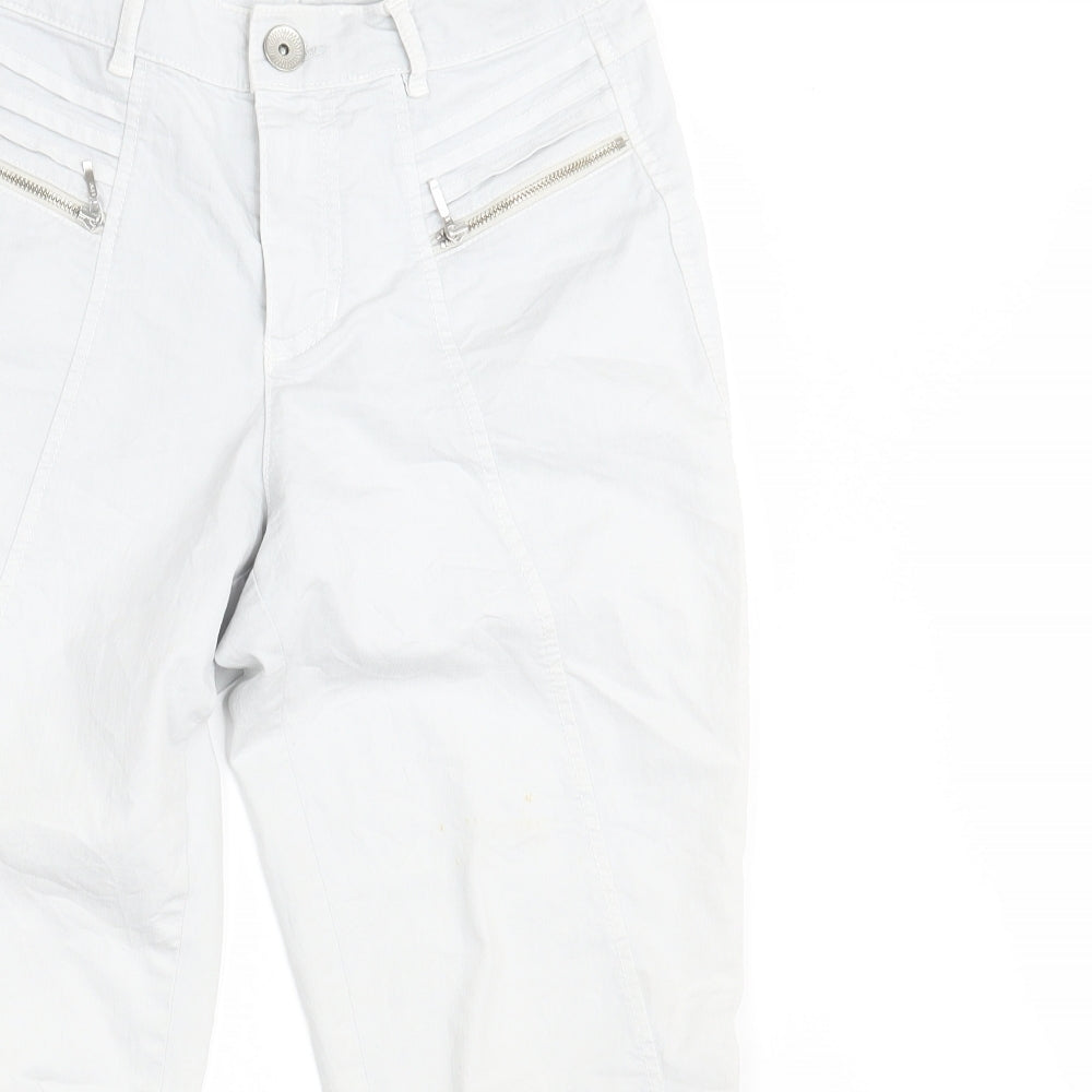 DREAM STAR Womens White  Denim Cropped Jeans Size 8 L23 in