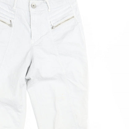 DREAM STAR Womens White  Denim Cropped Jeans Size 8 L23 in