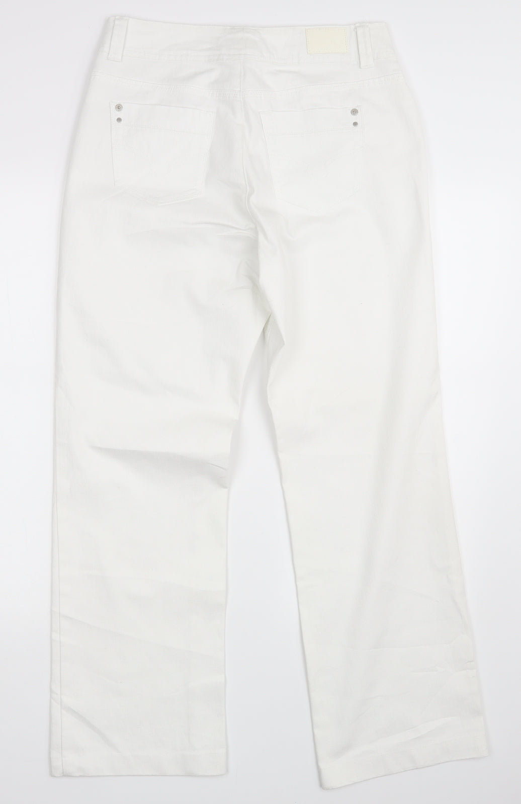 Biaggini Womens White  Denim Straight Jeans Size 30 in L29 in