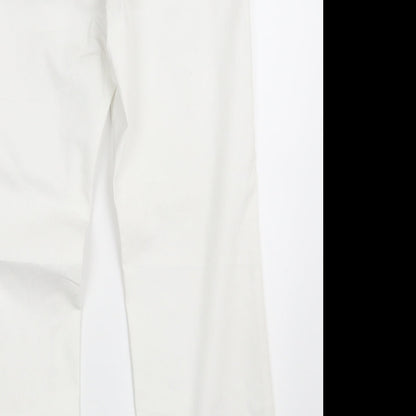 Biaggini Womens White  Denim Straight Jeans Size 30 in L29 in