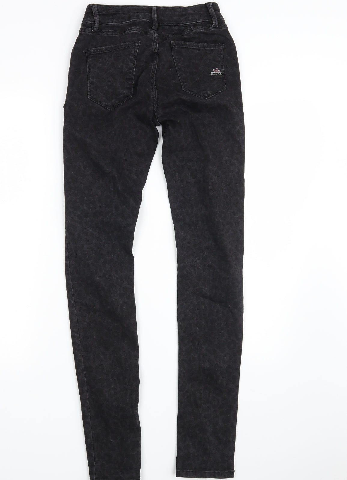 Womens UK Size 2XS Buena Vista Slim Fit Skinny Black Jeans