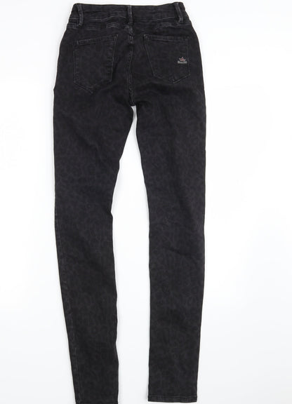 Womens UK Size 2XS Buena Vista Slim Fit Skinny Black Jeans