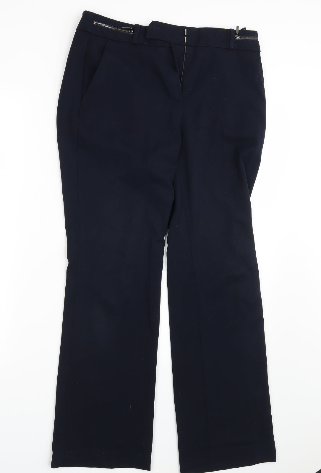 Womens UK Size 8 M&S Regular Fit  Blue Trousers