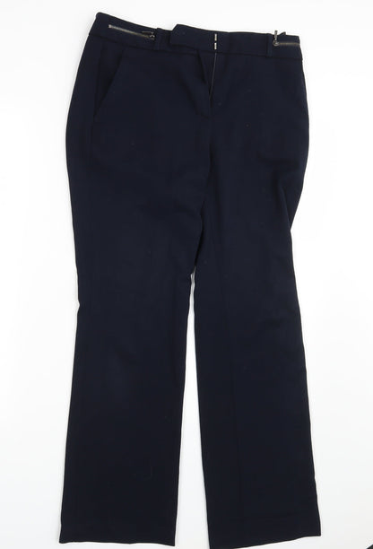 Womens UK Size 8 M&S Regular Fit  Blue Trousers