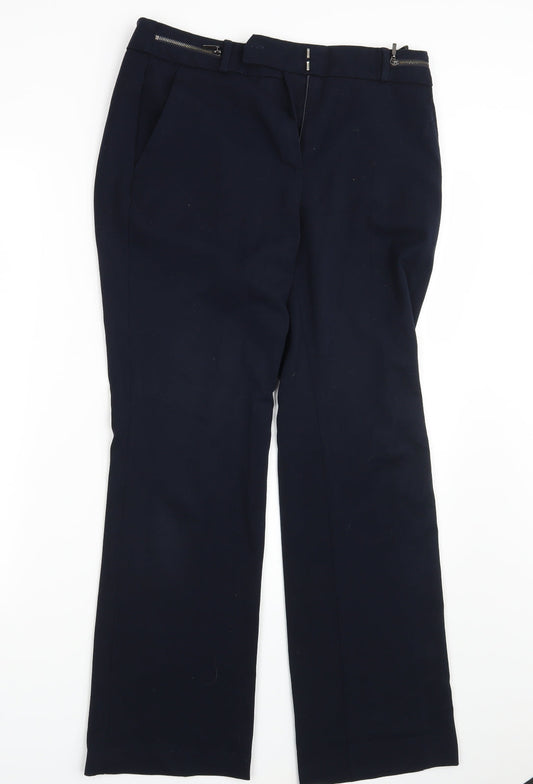 Womens UK Size 8 M&S Regular Fit  Blue Trousers