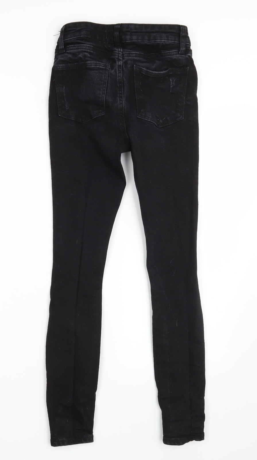 Denim Co.  Womens Black  Denim Skinny Jeans Size 6 L26 in