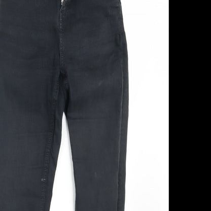 Topshop Womens Black  Denim Skinny Jeans Size 24 in L26 in