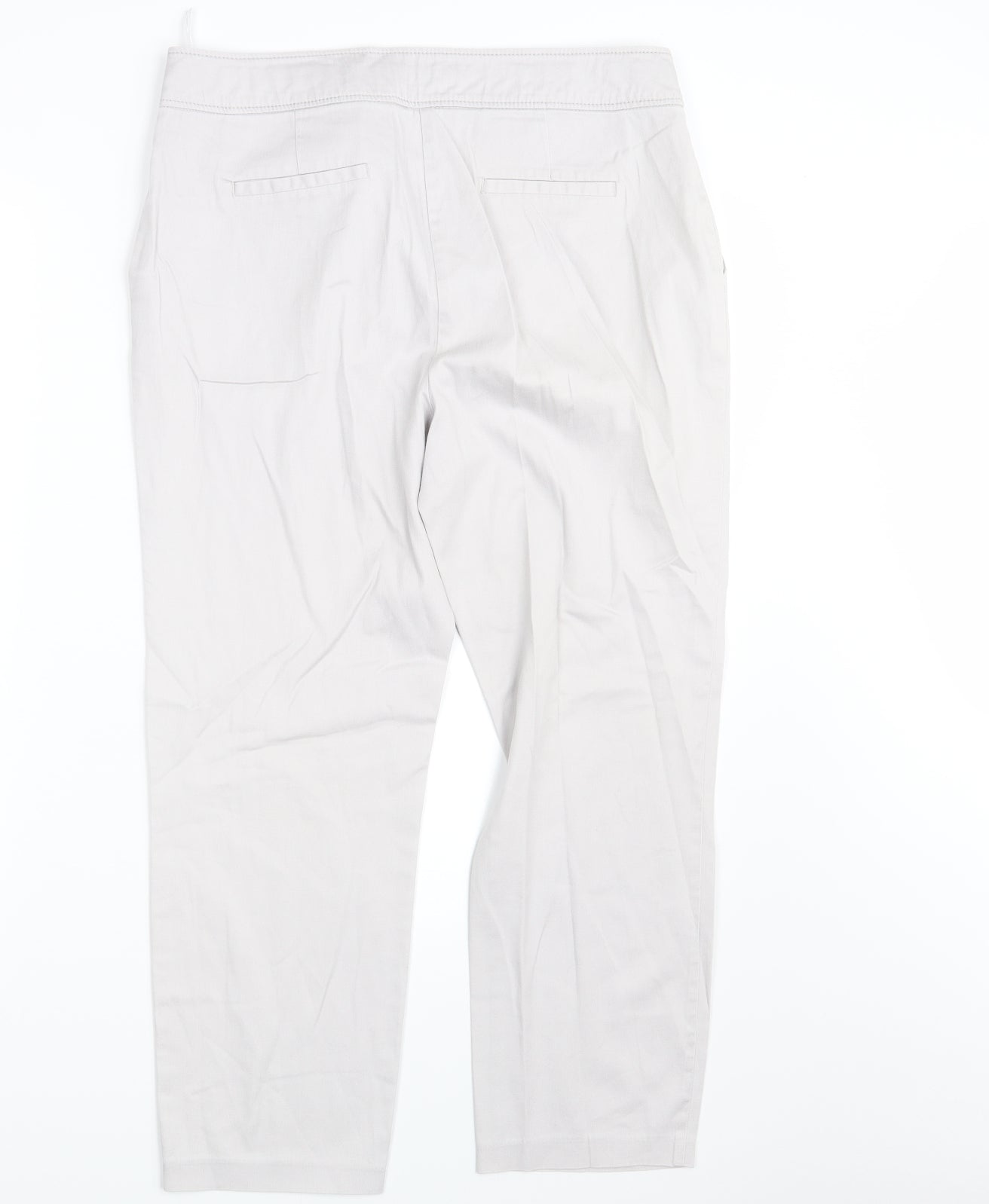 Womens UK Size 14 Dorothy Perkins Regular Fit  White Trousers