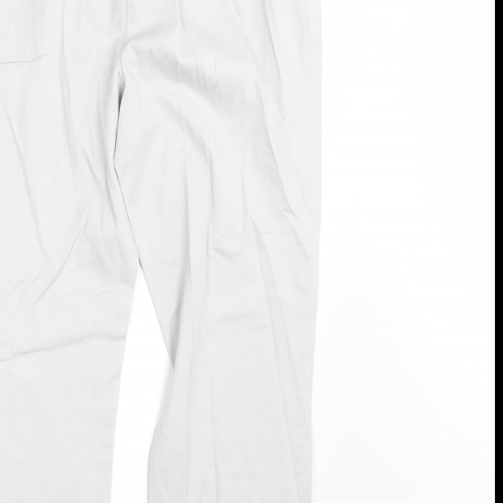 Womens UK Size 14 Dorothy Perkins Regular Fit  White Trousers