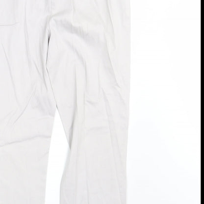 Womens UK Size 14 Dorothy Perkins Regular Fit  White Trousers