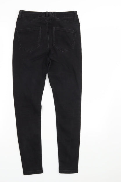 Dorothy Perkins Womens Black  Denim Skinny Jeans Size 6 L25 in