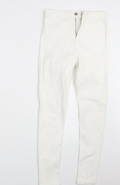 Topshop Womens Ivory  Denim Jegging Jeans Size 32 in L32 in