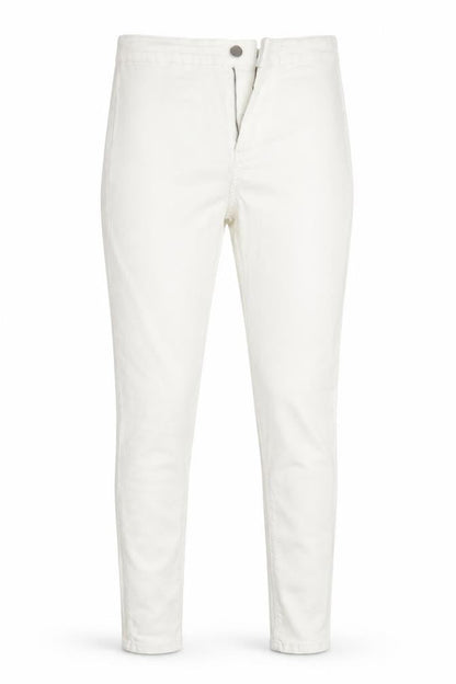 Front view of Topshop women’s ivory denim jegging jeans, size UK 32, in, 32-inch leg
