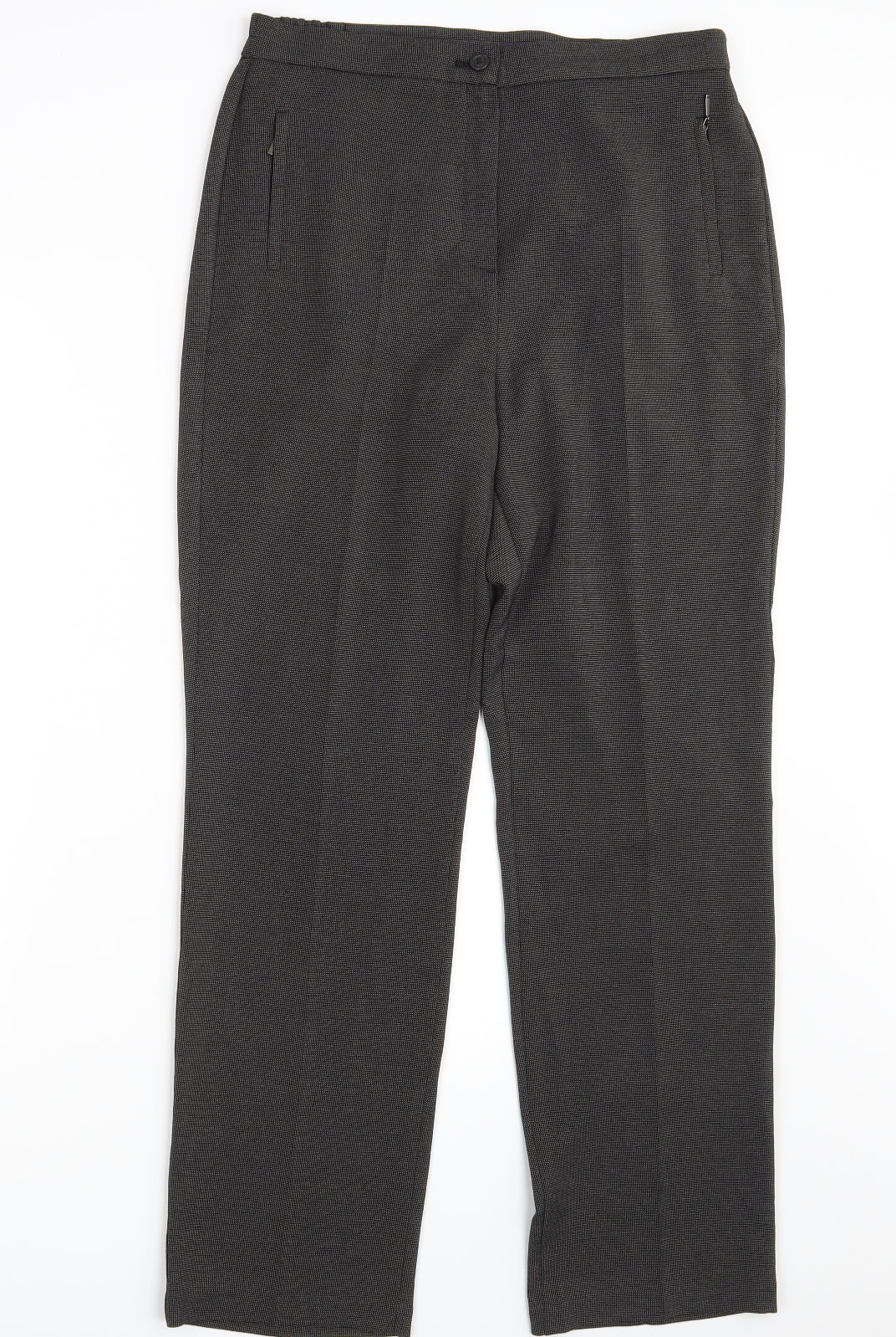 Womens UK Size 10 M&S Slim Fit  Black Trousers