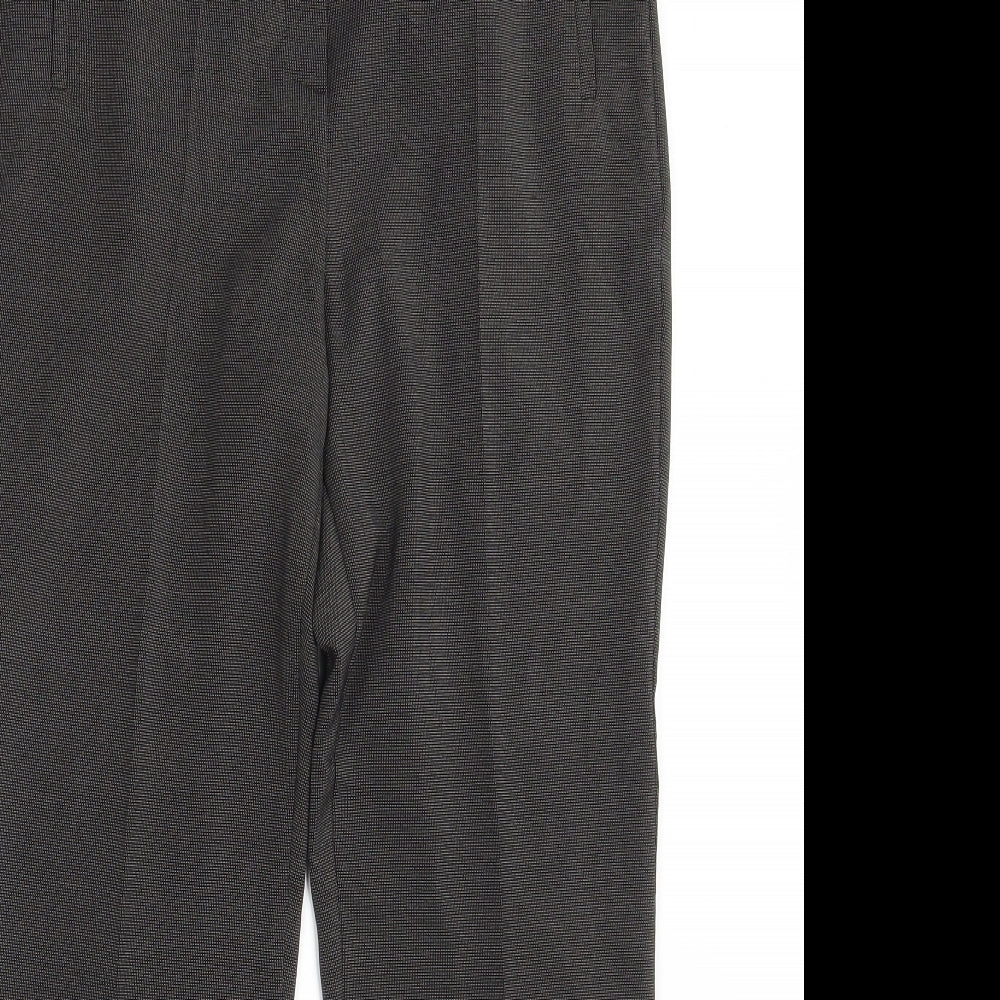 Womens UK Size 10 M&S Slim Fit  Black Trousers