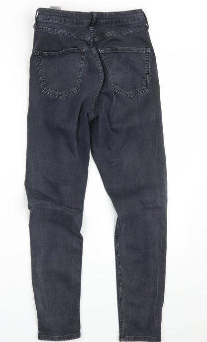 Topshop Womens Black  Denim Skinny Jeans Size 30 in L30 in