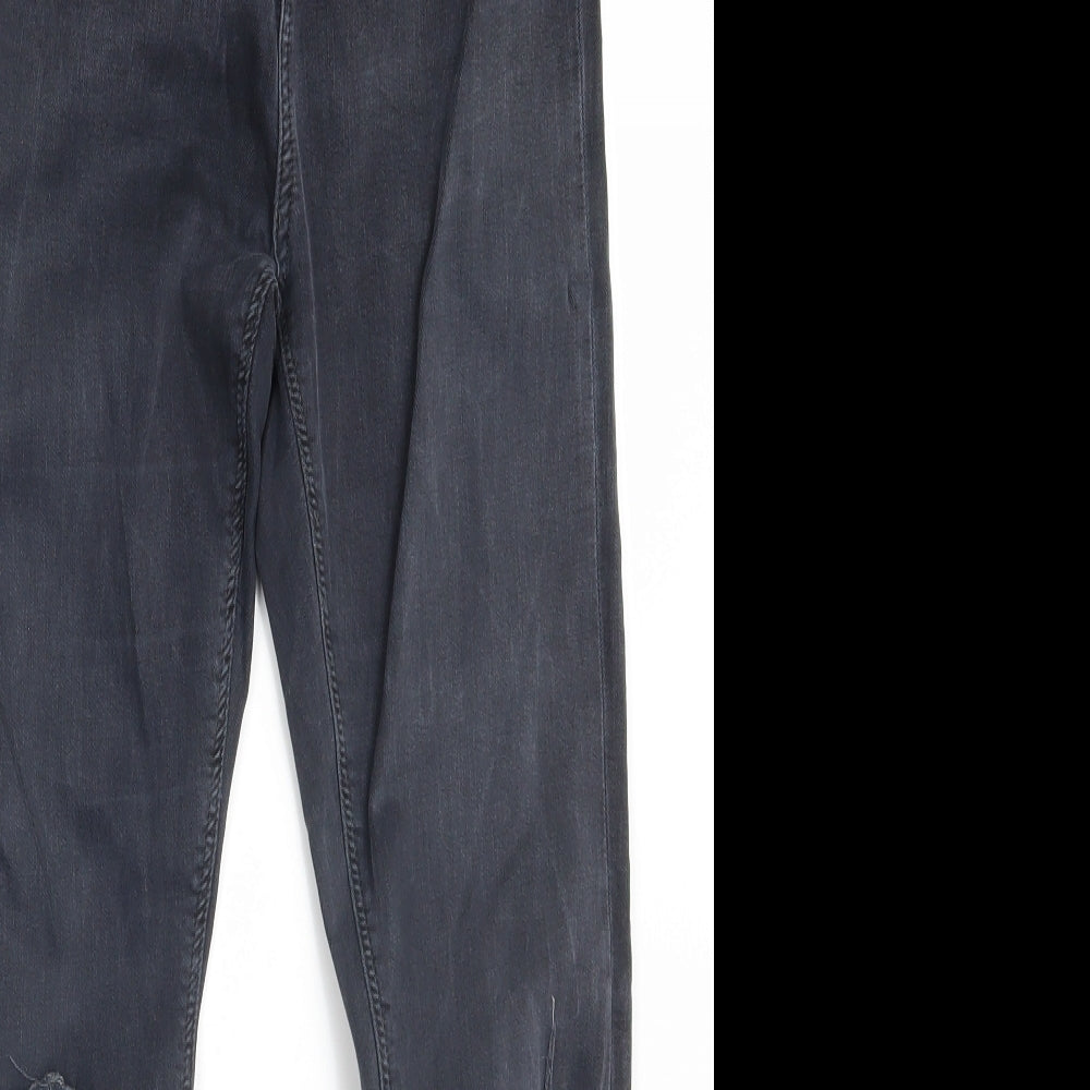 Topshop Womens Black  Denim Skinny Jeans Size 30 in L30 in