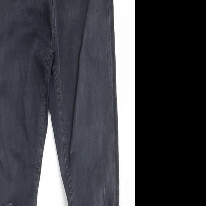 Topshop Womens Black  Denim Skinny Jeans Size 30 in L30 in
