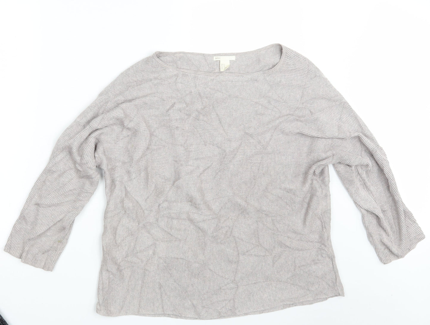 Womens UK Size M H&M Purple Pullover Jumper