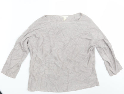 Womens UK Size M H&M Purple Pullover Jumper