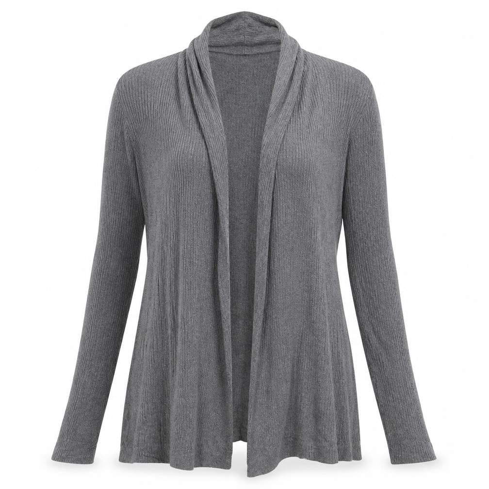 Front view of F&F women’s grey wrap jumper, size UK 12