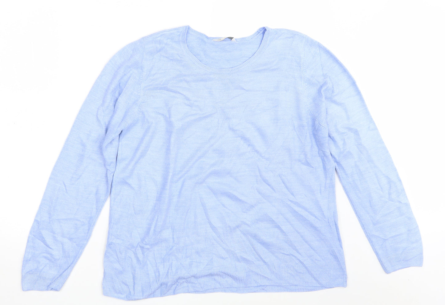 BHS Womens Blue  Knit Pullover Jumper Size 14