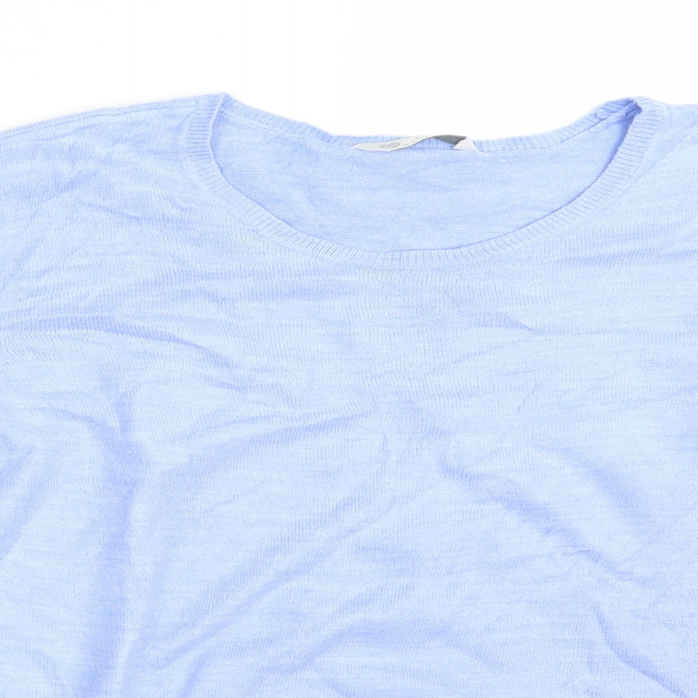 BHS Womens Blue  Knit Pullover Jumper Size 14