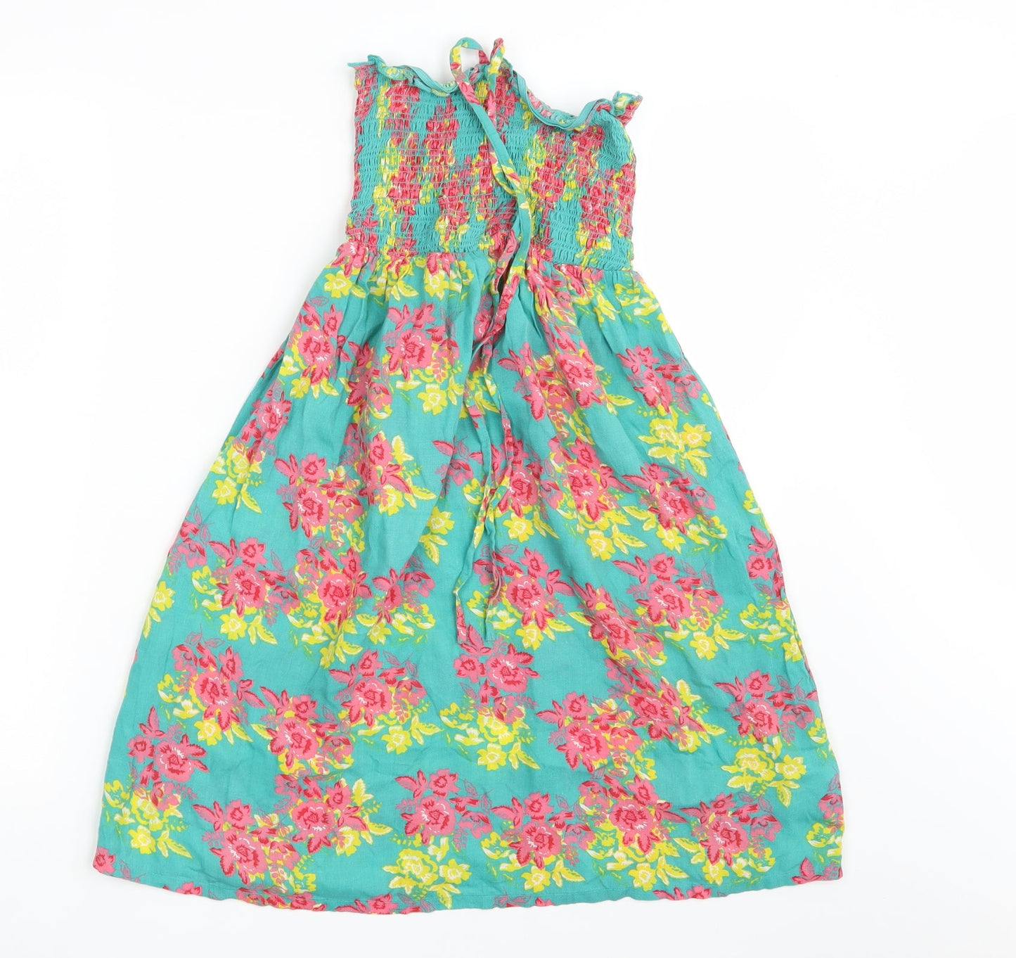 Peacocks Girls Green Floral  A-Line  Size S