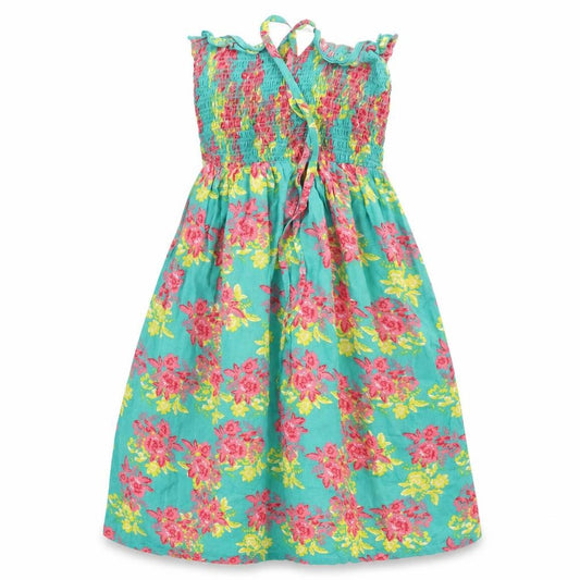 Peacocks Girls Green Floral  A-Line  Size S