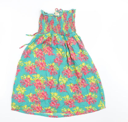 Peacocks Girls Green Floral  A-Line  Size S