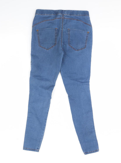 Denim & Co. Womens Blue  Denim Skinny Jeans Size 8 L28 in