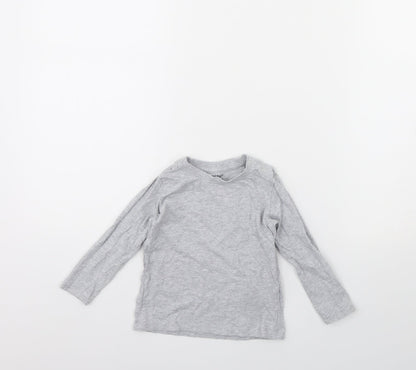 Lulipu Baby Grey   Basic T-Shirt Size 12 Months