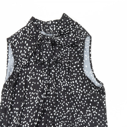 Womens UK Size 16 Select Black Basic Button-Up
