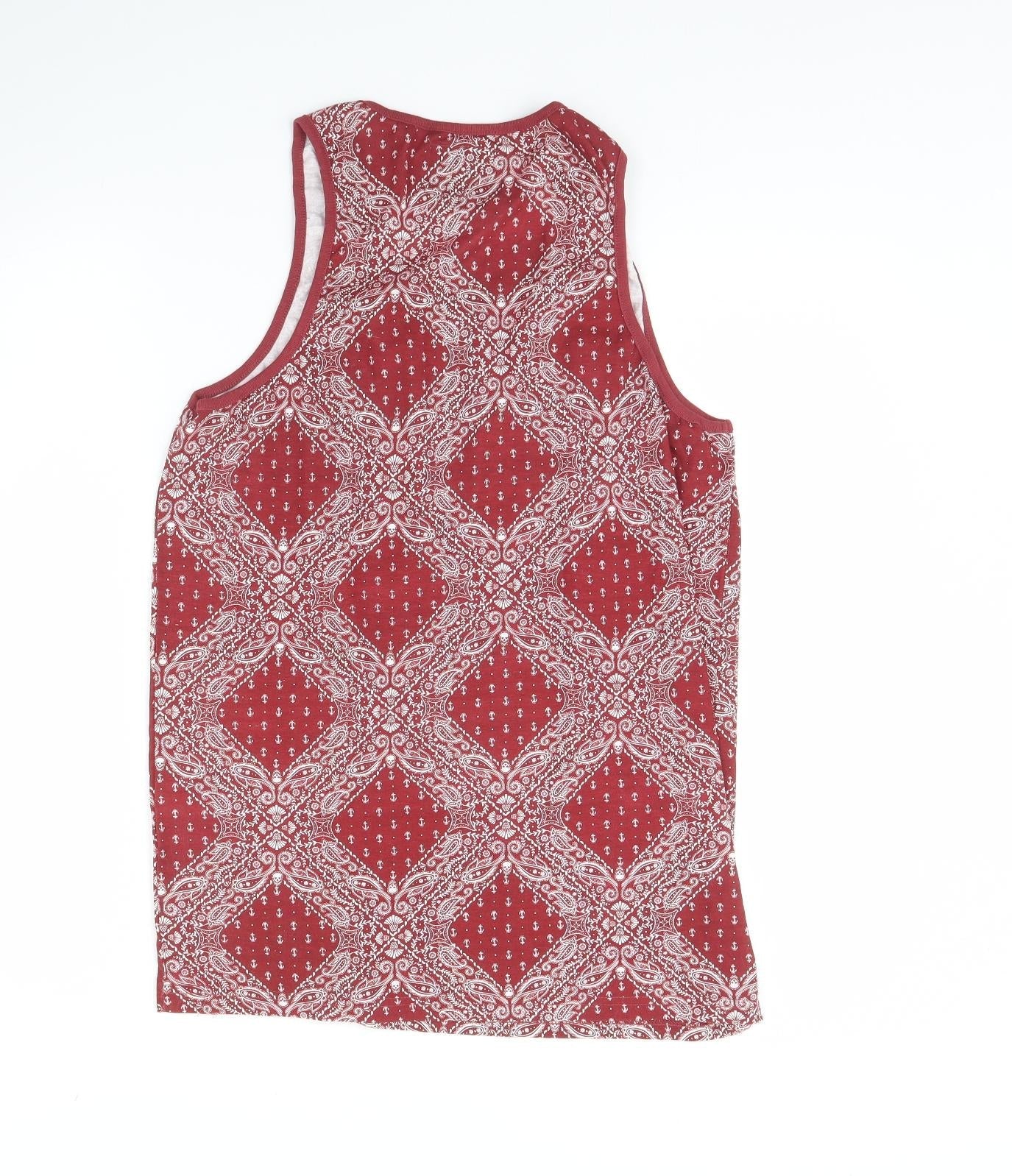 Womens UK Size L Twisted Soul Red Basic Tank