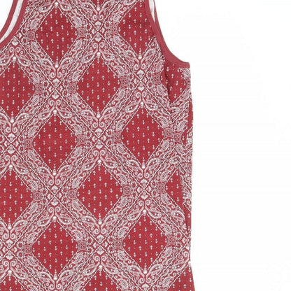 Womens UK Size L Twisted Soul Red Basic Tank