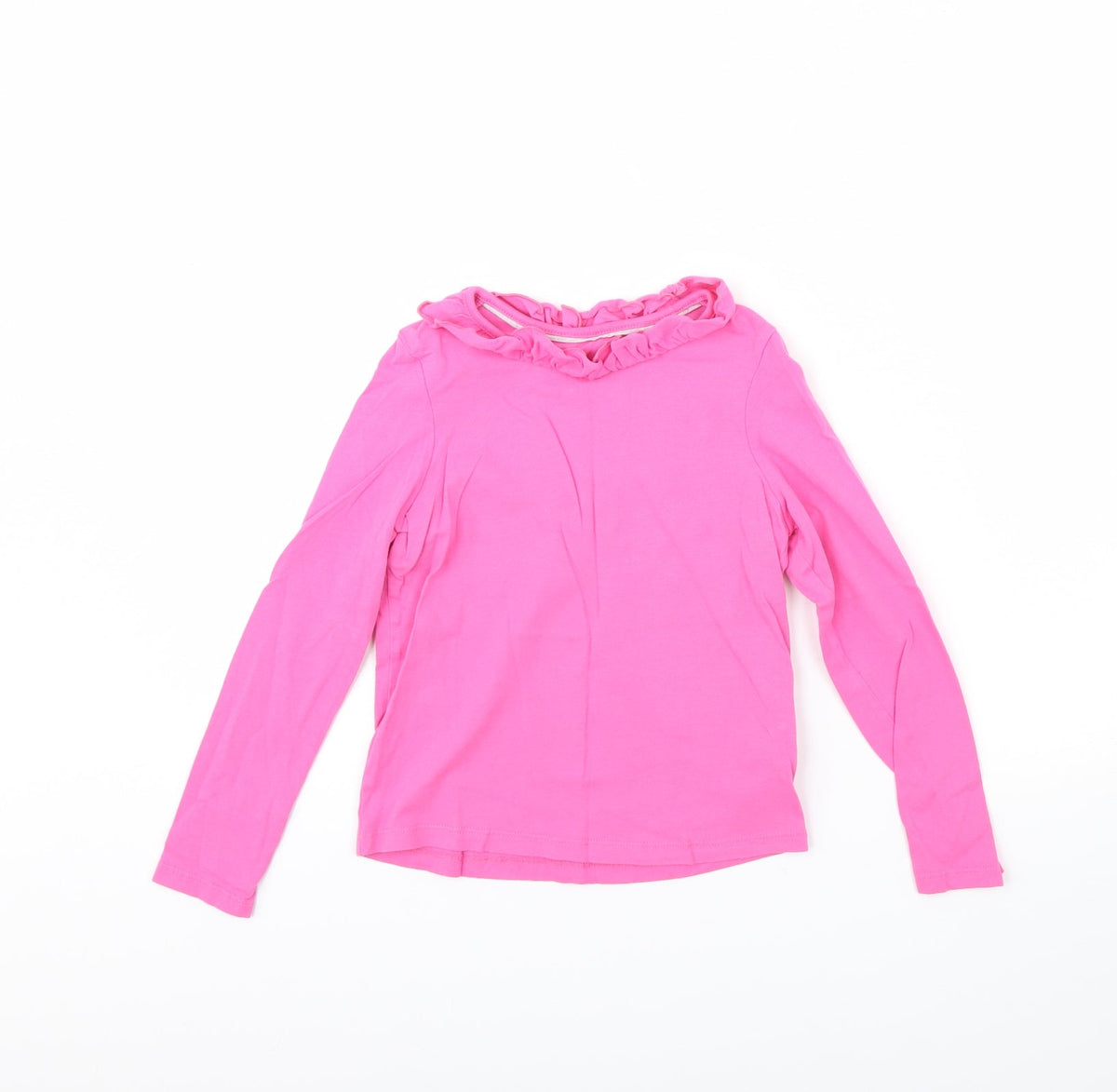 Additional front view of Marks & Spencer girls’ pink basic blouse, size 6, years