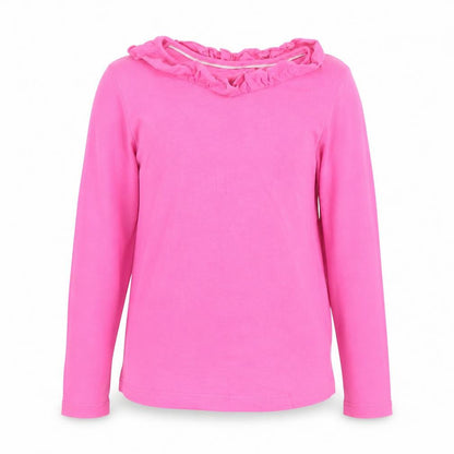 Front view of Marks & Spencer girls’ pink basic blouse, size 6, years