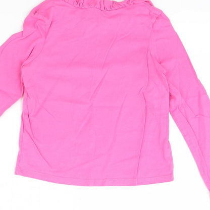 Brand and care label for Marks & Spencer girls’ pink basic blouse, size 6, years