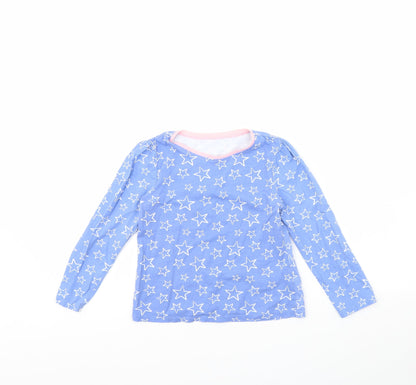 George Girls Blue Spotted  Cami Pyjama Top Size 6 Years