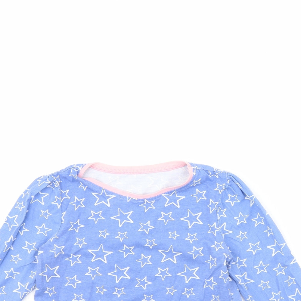 George Girls Blue Spotted  Cami Pyjama Top Size 6 Years