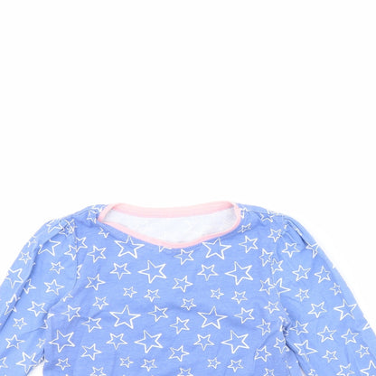 George Girls Blue Spotted  Cami Pyjama Top Size 6 Years