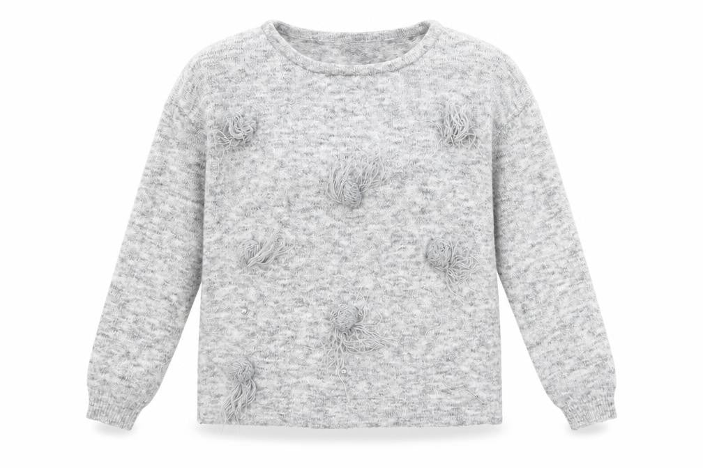 Womens UK Size M Quiz Grey Pullover Jumper