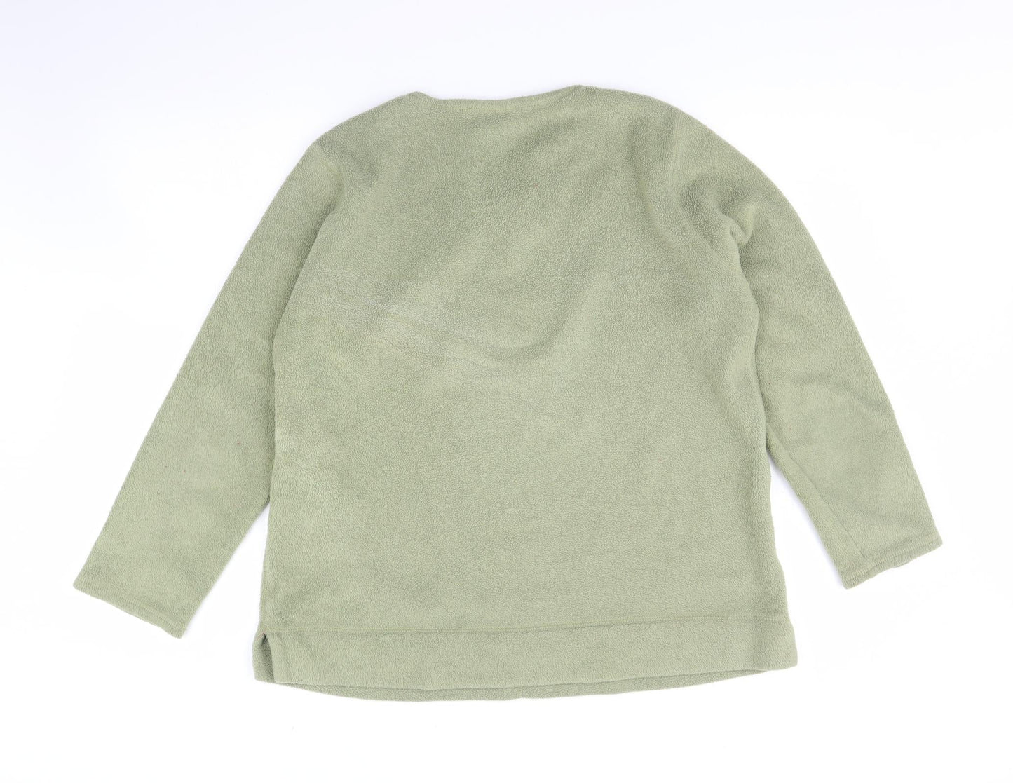 PSL Womens Green  Fleece Pullover Jumper Size 14