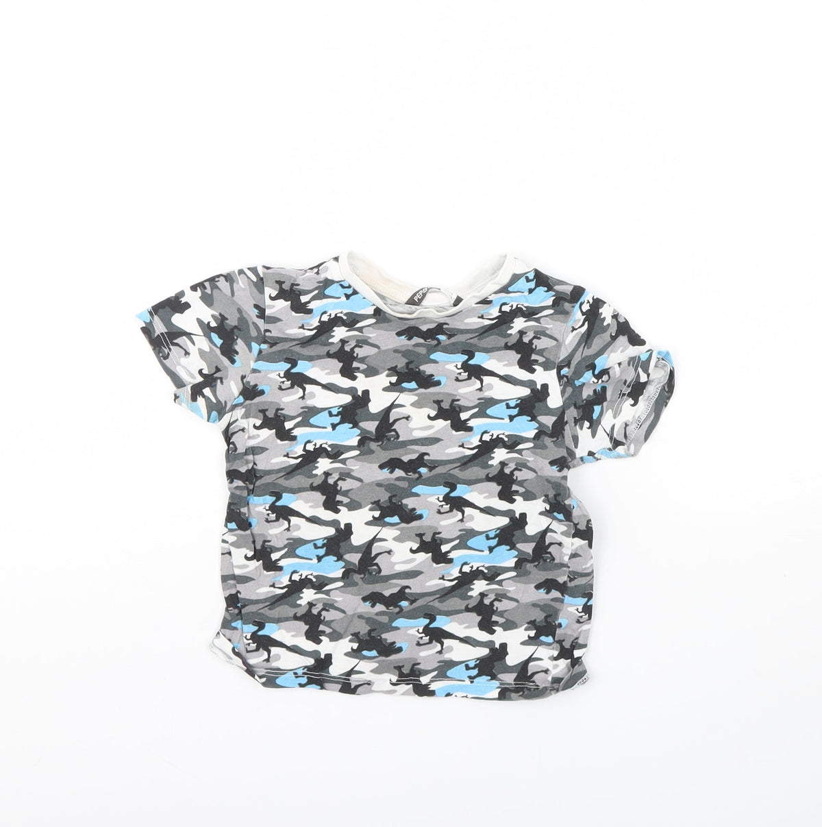 Additional front view of Pep&Co boys’ multicoloured camouflage basic t-shirt, size 2, years